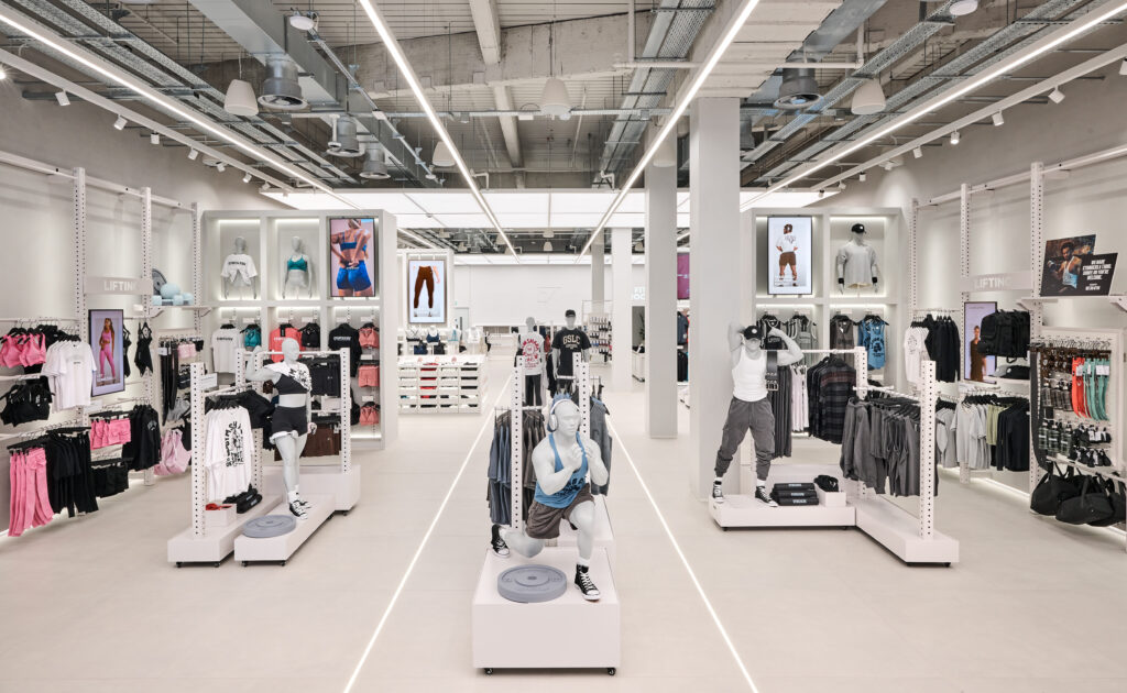 Gymshark is opening the doors to its second UK store this weekend following the success of its flagship on London’s Regent Street.