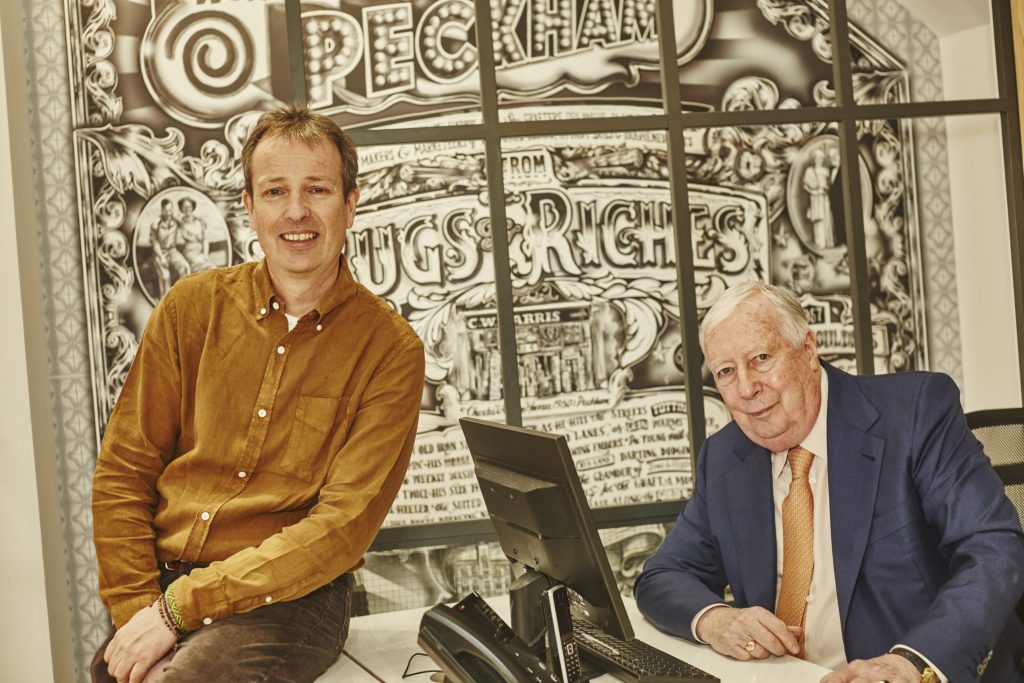 Martin and Phil Harris at the Tapi Peckham store