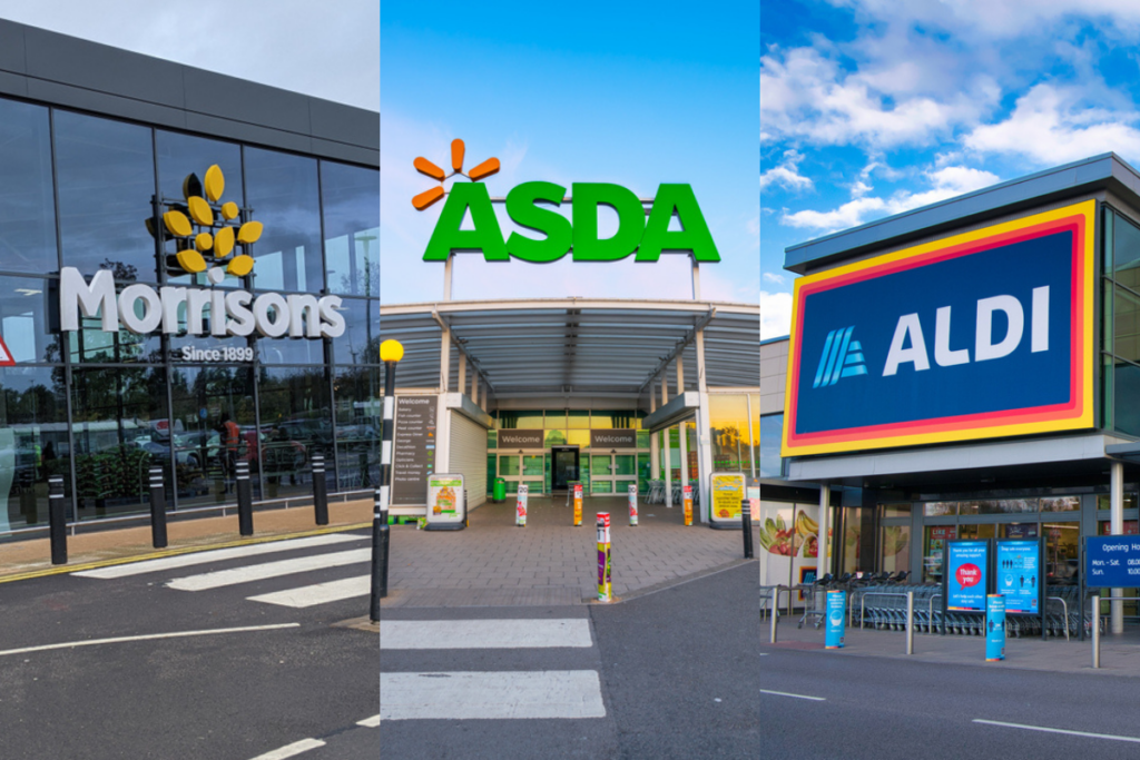 Morrisons, Asda and Aldi